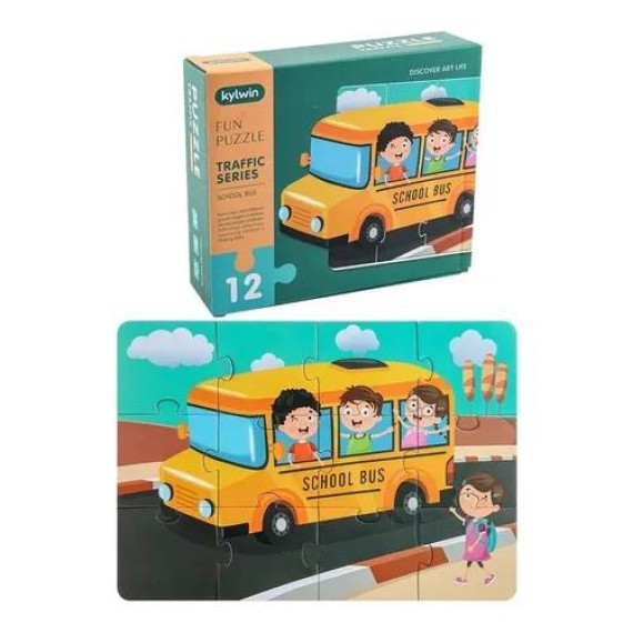 Ավտոբուս փազլ 12 կտոր