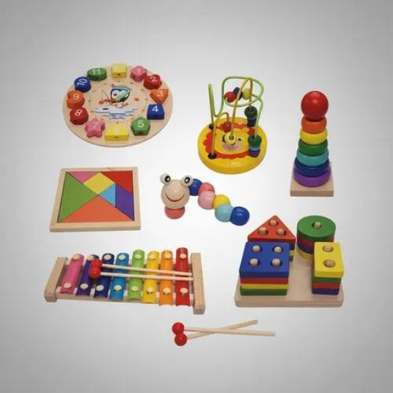 Փայտե զարգացնող խաղ 7-ը 1-ում