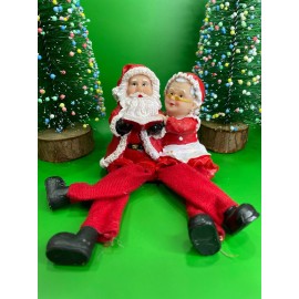 Կերամիկայից ձմեռ պապիկ տատիկի հետ