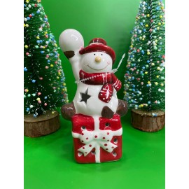 Կերամիկայից ձնեմարդ