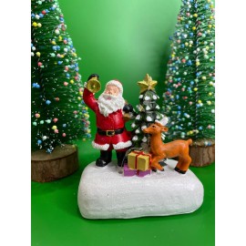 Կերամիկաից ձմեռ պապիկ սառույցին