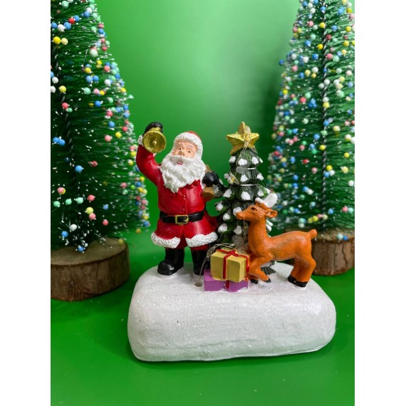 Կերամիկաից ձմեռ պապիկ սառույցին