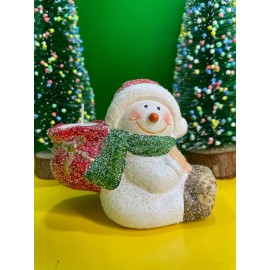 Կերամիկաից ձնեմարդուկ մոմ