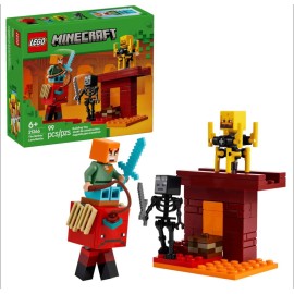 LEGO Minecraft The nether lava battle