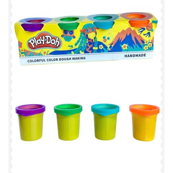 Play-Doh պլաստիլին 4 գույն
