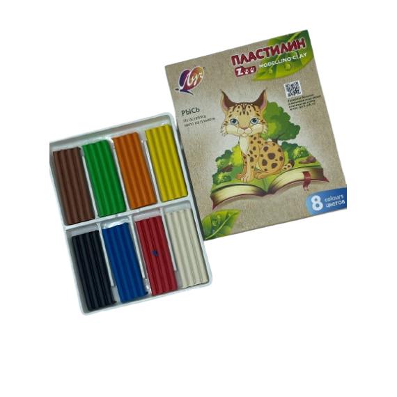 Պլաստիլին Луч 8 գույն