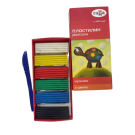 Պլաստիլին Гамма  6 գույն